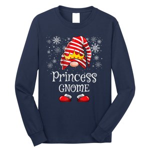 Princess Gnome Matching Family Gnomes Funny Christmas Long Sleeve Shirt