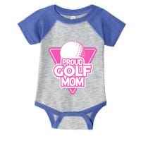 Proud Golf Mom Gift 80s Vintage Fan Infant Baby Jersey Bodysuit