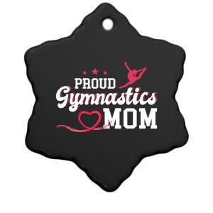 Proud Gymnastics Mom Gymnast Mother Mama Parents Gift Cute Gift Ceramic Star Ornament