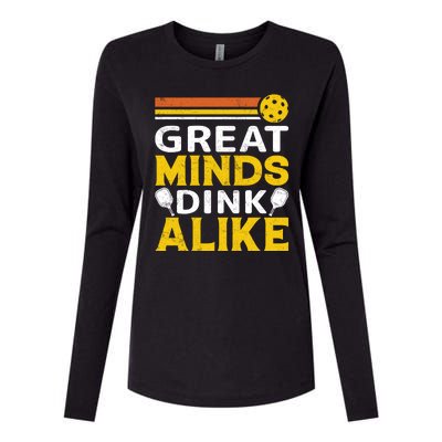 Pickleball Great Minds Drink Alike Pickleball Gift Womens Cotton Relaxed Long Sleeve T-Shirt