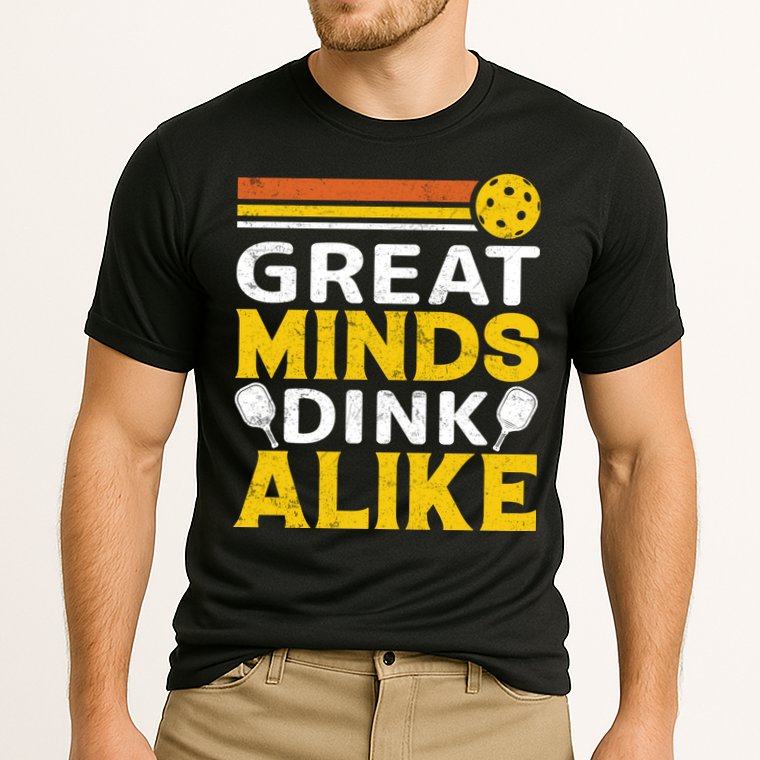 Pickleball Great Minds Drink Alike Pickleball Gift Cooling Performance Crew T-Shirt