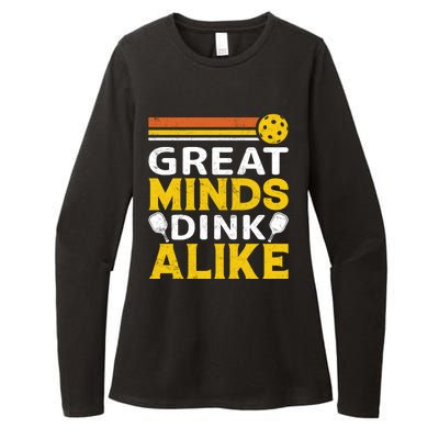 Pickleball Great Minds Drink Alike Pickleball Gift Womens CVC Long Sleeve Shirt