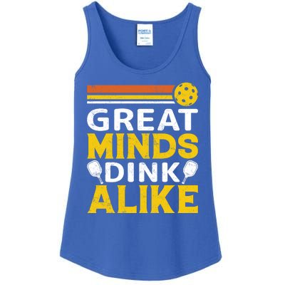 Pickleball Great Minds Drink Alike Pickleball Gift Ladies Essential Tank