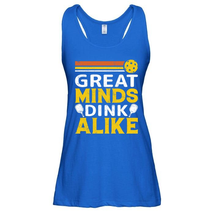 Pickleball Great Minds Drink Alike Pickleball Gift Ladies Essential Flowy Tank