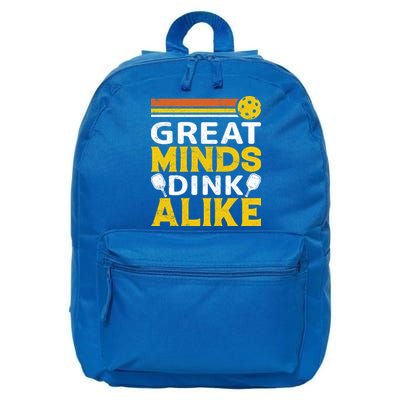 Pickleball Great Minds Drink Alike Pickleball Gift 16 in Basic Backpack