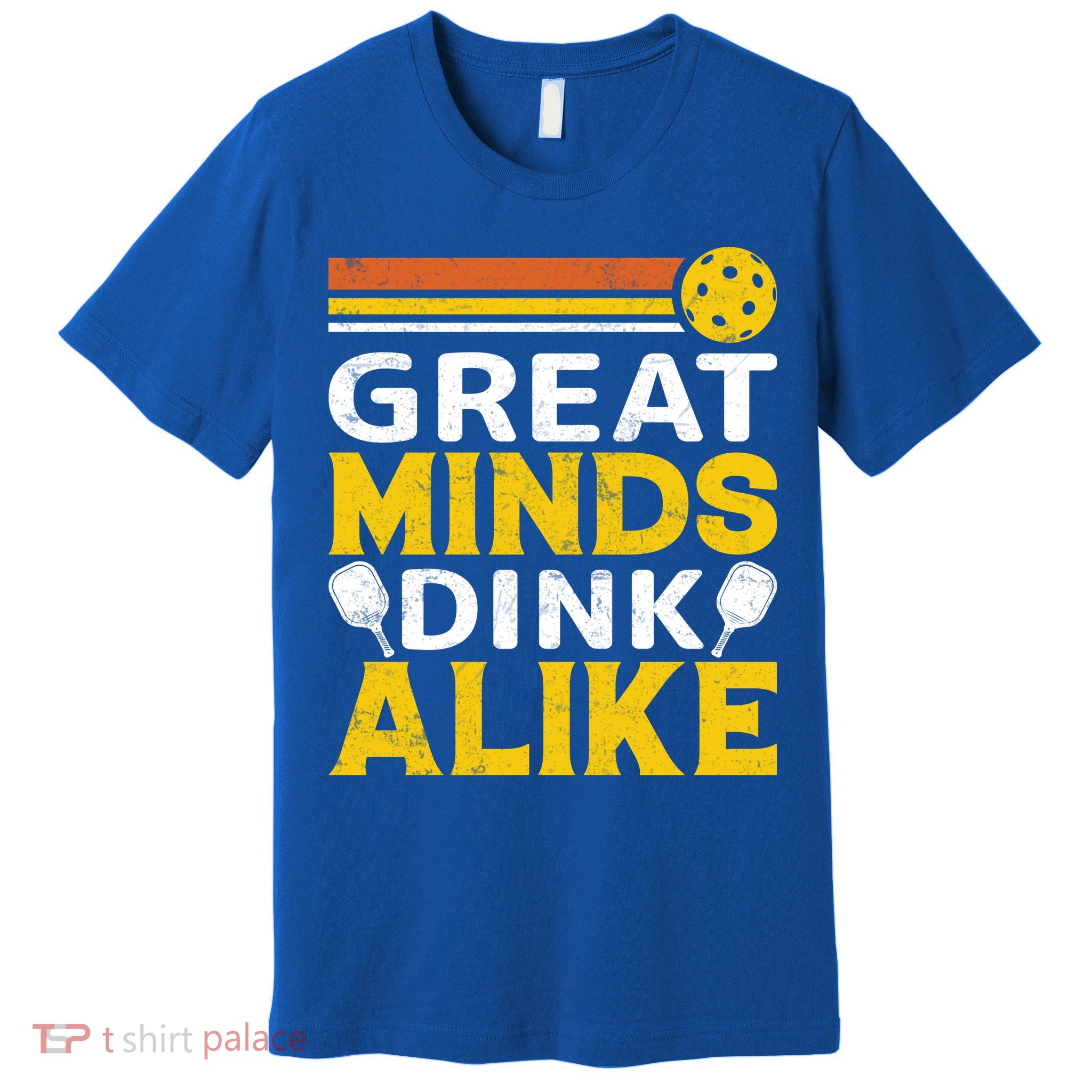 Pickleball Great Minds Drink Alike Pickleball Gift Premium T-Shirt