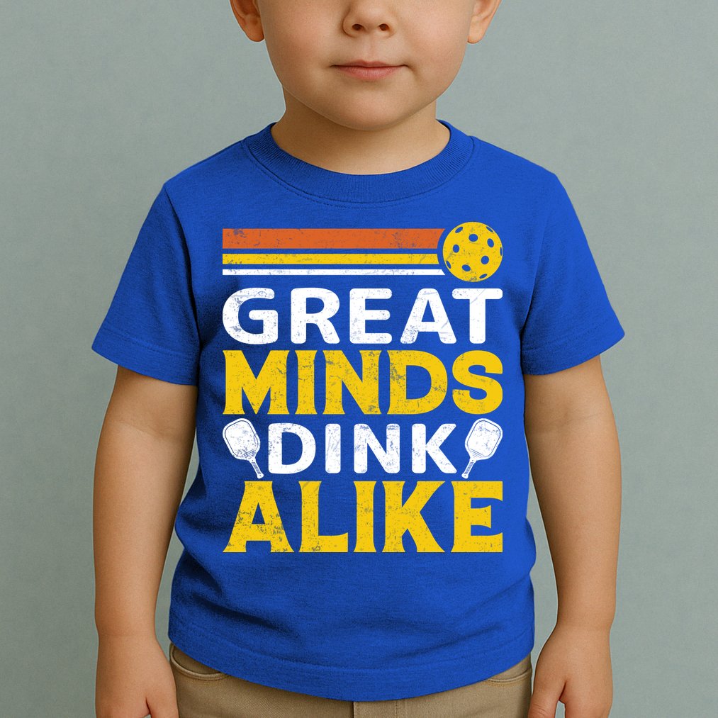 Pickleball Great Minds Drink Alike Pickleball Gift Toddler T-Shirt