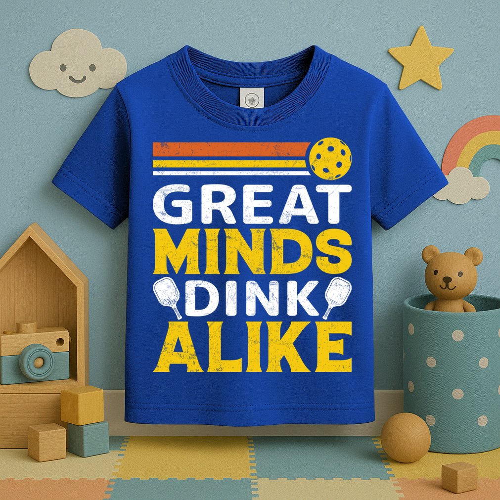 Pickleball Great Minds Drink Alike Pickleball Gift Toddler T-Shirt