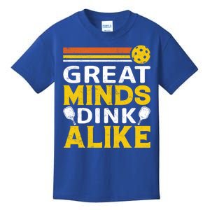 Pickleball Great Minds Drink Alike Pickleball Gift Kids T-Shirt