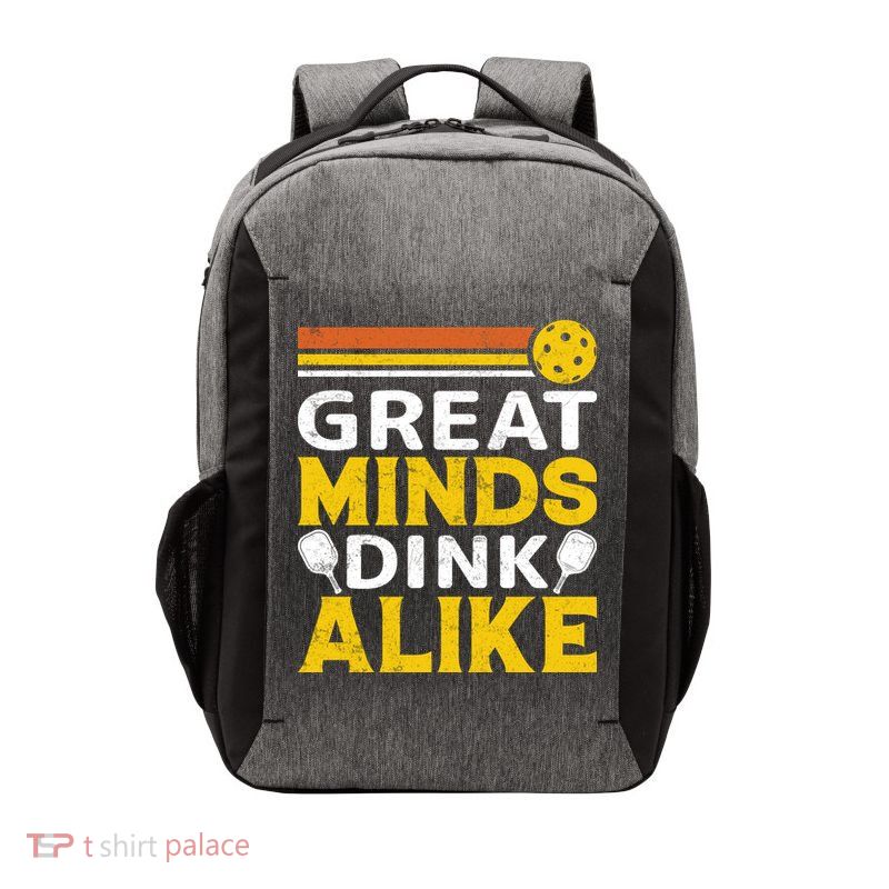 Pickleball Great Minds Drink Alike Pickleball Gift Vector Backpack