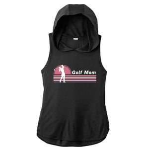 Proud Golf Mom Golf Lover Golf Player Golfing Funny Golf Hole In One Ladies PosiCharge Tri-Blend Wicking Draft Hoodie Tank