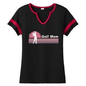 Proud Golf Mom Golf Lover Golf Player Golfing Funny Golf Hole In One Ladies Halftime Notch Neck Tee