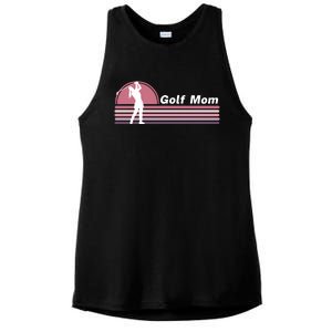 Proud Golf Mom Golf Lover Golf Player Golfing Funny Golf Hole In One Ladies PosiCharge Tri-Blend Wicking Tank