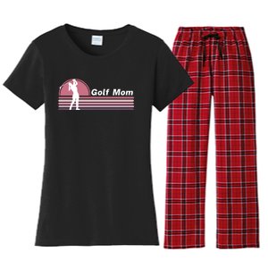 Proud Golf Mom Golf Lover Golf Player Golfing Funny Golf Hole In One Women's Flannel Pajama Set