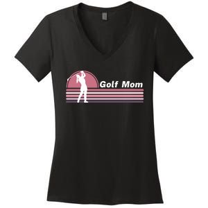 Proud Golf Mom Golf Lover Golf Player Golfing Funny Golf Hole In One Women's V-Neck T-Shirt