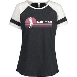 Proud Golf Mom Golf Lover Golf Player Golfing Funny Golf Hole In One Enza Ladies Jersey Colorblock Tee