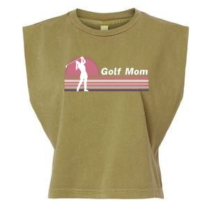 Proud Golf Mom Golf Lover Golf Player Golfing Funny Golf Hole In One Garment-Dyed Women's Muscle Tee