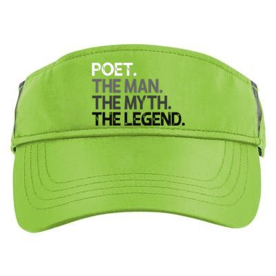 Poet Gift Man Myth The Legend Adult Drive Performance Visor