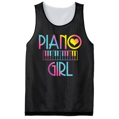 Piano Girl Musical Pianist Keyboard Cute Mesh Reversible Basketball Jersey Tank