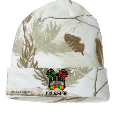 Portuguese Girl Messy Hair Portugal Pride Kati Licensed 12" Camo Beanie