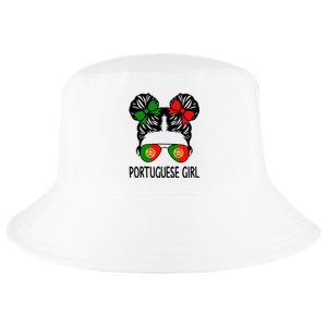 Portuguese Girl Messy Hair Portugal Pride Cool Comfort Performance Bucket Hat