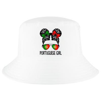 Portuguese Girl Messy Hair Portugal Pride Cool Comfort Performance Bucket Hat