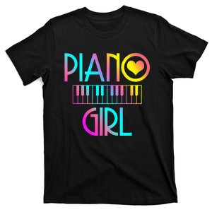 Piano Girl Musical Pianist Keyboard Cute T-Shirt