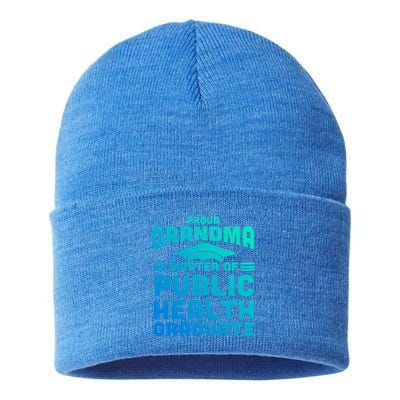 Proud Grandma Master Of Public Health Senior Mph Grad Gift Sustainable Knit Beanie