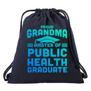 Proud Grandma Master Of Public Health Senior Mph Grad Gift Drawstring Bag