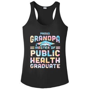 Proud Grandpa Master Of Public Health Senior Mph Grad Funny Gift Ladies PosiCharge Competitor Racerback Tank