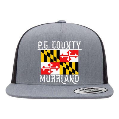 Prince Georges Maryland Murrland DMV Gogo County Rep Flat Bill Trucker Hat