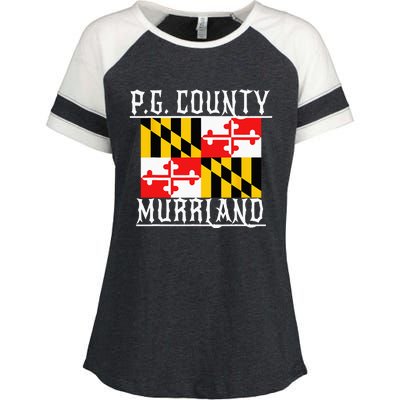 Prince Georges Maryland Murrland DMV Gogo County Rep Enza Ladies Jersey Colorblock Tee