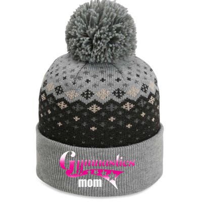 Proud Gymnastics Mom Loves Gymnast Perfect Competition Gift The Baniff Cuffed Pom Beanie