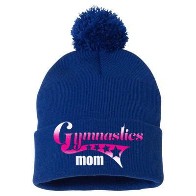 Proud Gymnastics Mom Loves Gymnast Perfect Competition Gift Pom Pom 12in Knit Beanie