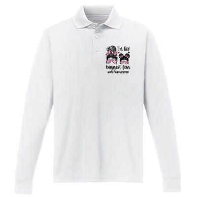 Proud Gymnastics Mom Of A Gymnast Mama Performance Long Sleeve Polo