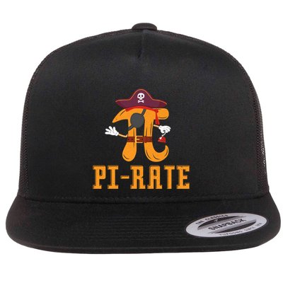 Pirate Geeky Math Nerdy Teacher Funny Pi Day Gift Flat Bill Trucker Hat