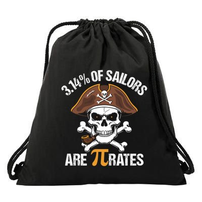 Pirates Geeky Math Nerdy Teacher Funny Pi Day Cute Gift Drawstring Bag