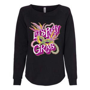 Party Gras Mardi Gras Carnival Fat Tuesday New Orleans Beads Cool Gift Womens California Wash Sweatshirt