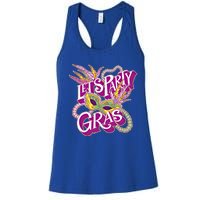 Party Gras Mardi Gras Carnival Fat Tuesday New Orleans Beads Cool Gift Women's Racerback Tank