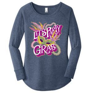 Party Gras Mardi Gras Carnival Fat Tuesday New Orleans Beads Cool Gift Women's Perfect Tri Tunic Long Sleeve Shirt