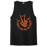 People Give Me The Creeps Halloween Skeleton Horror Skeleton Hand PosiCharge Competitor Tank