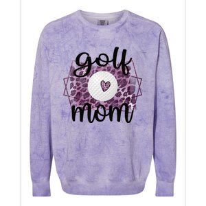 Proud Golf Mom Of A Golf Player Mother Golfer Mama Gift Colorblast Crewneck Sweatshirt