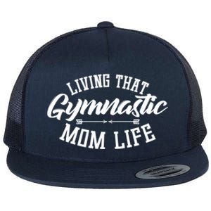 Proud Gymnastics Mom Cute Gymnast Mama Funny Gift For Parents Gift Flat Bill Trucker Hat