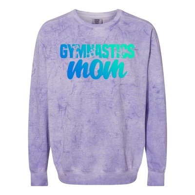 Proud Gymnastics Mom Cute Gymnast Parent Mama Gym Gift Colorblast Crewneck Sweatshirt