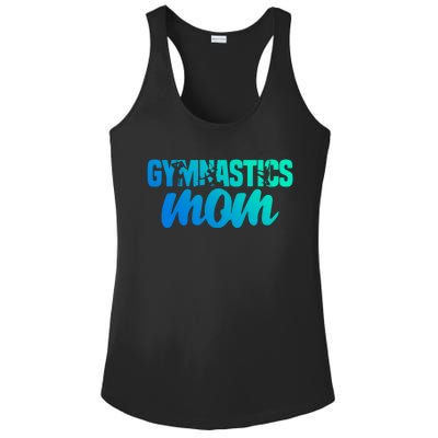 Proud Gymnastics Mom Cute Gymnast Parent Mama Gym Gift Ladies PosiCharge Competitor Racerback Tank