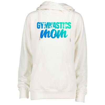 Proud Gymnastics Mom Cute Gymnast Parent Mama Gym Gift Womens Funnel Neck Pullover Hood