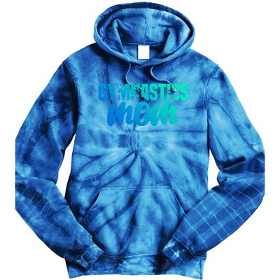 Proud Gymnastics Mom Cute Gymnast Parent Mama Gym Gift Tie Dye Hoodie