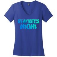 Proud Gymnastics Mom Cute Gymnast Parent Mama Gym Gift Women's V-Neck T-Shirt