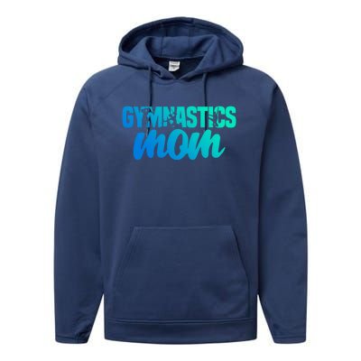 Proud Gymnastics Mom Cute Gymnast Parent Mama Gym Gift Performance Fleece Hoodie