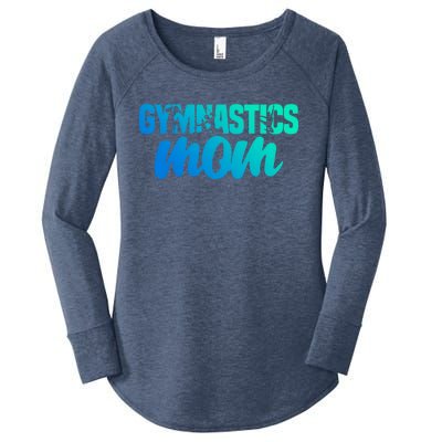 Proud Gymnastics Mom Cute Gymnast Parent Mama Gym Gift Women's Perfect Tri Tunic Long Sleeve Shirt